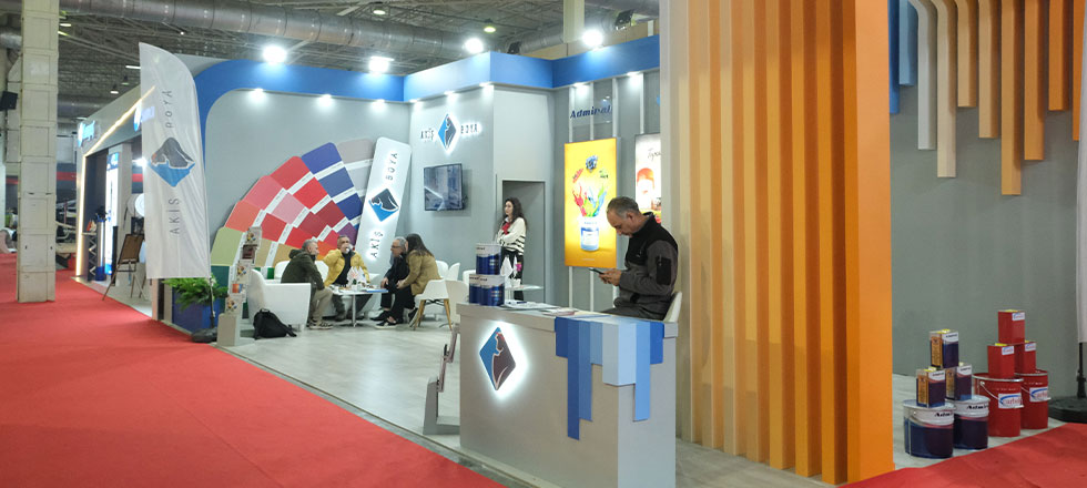 Akış Boya Fuar Stand Projesi görsel 2
