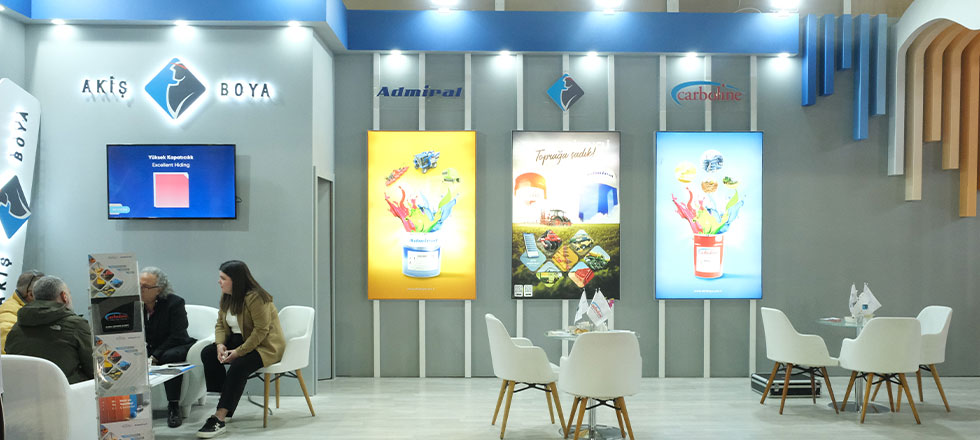 Akış Boya Fuar Stand Projesi görsel 3