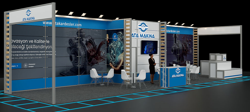 Ata Makina Fuar Stand Projesi görsel 2