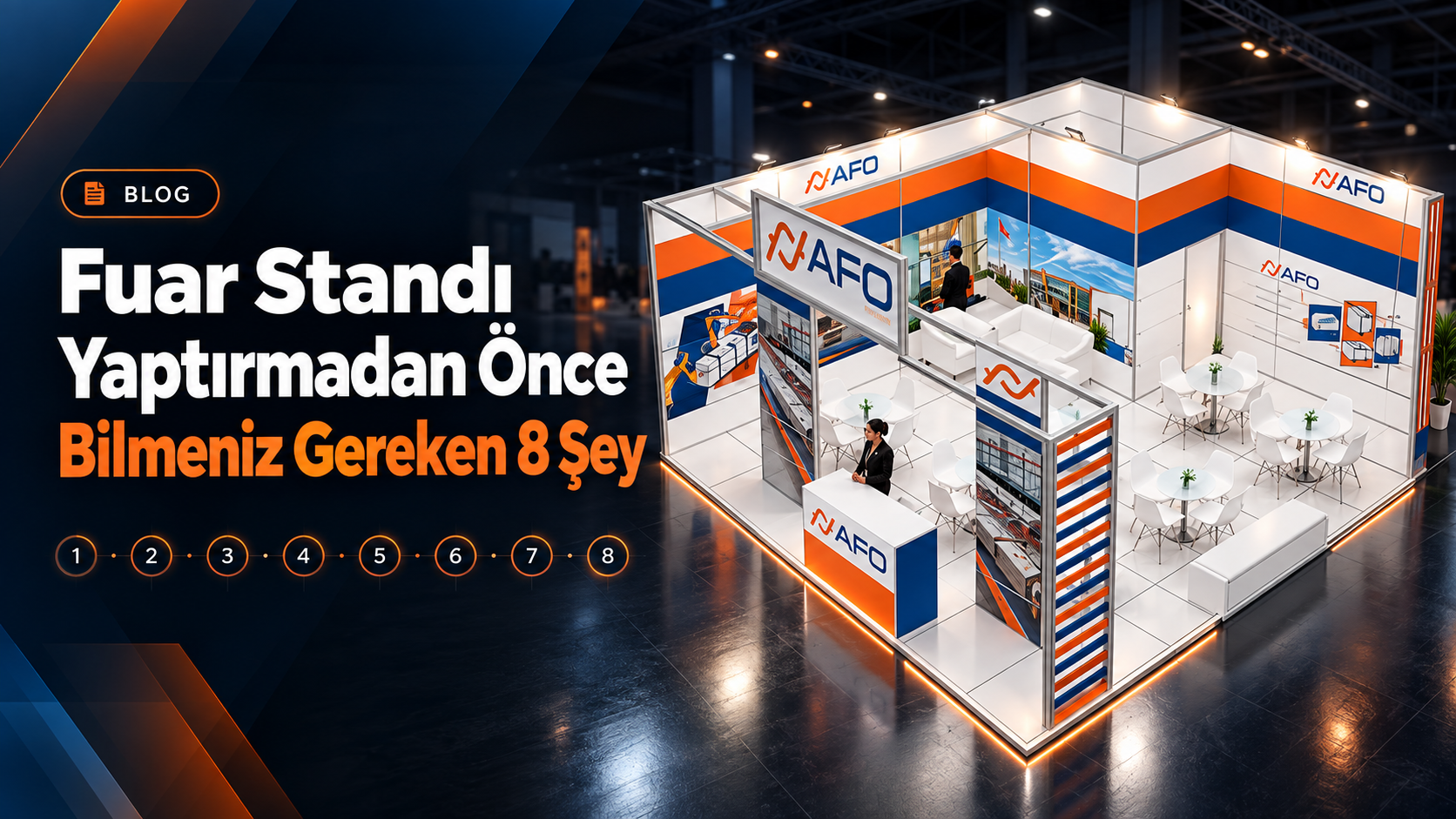 Fuar standı yaptırmadan önce planlanan stand alanı ve yerleşim