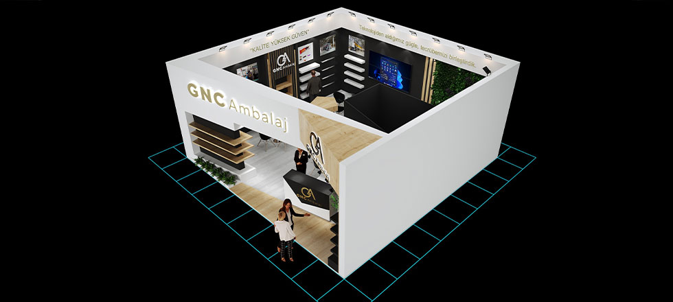 GNC Ambalaj Fuar Stand Projesi görsel 3