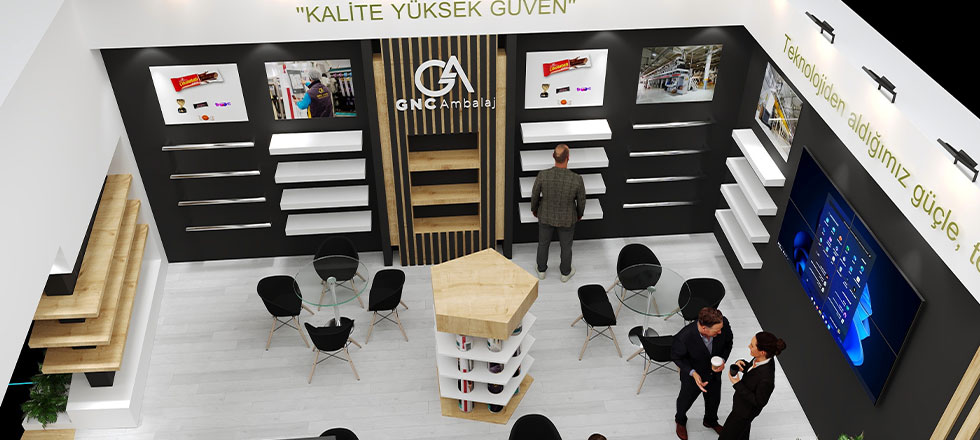 GNC Ambalaj Fuar Stand Projesi görsel 4